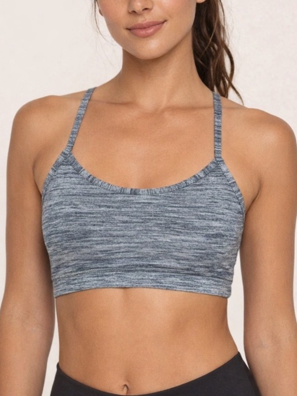 LULULEMON Heather Gray Y Sportsbra